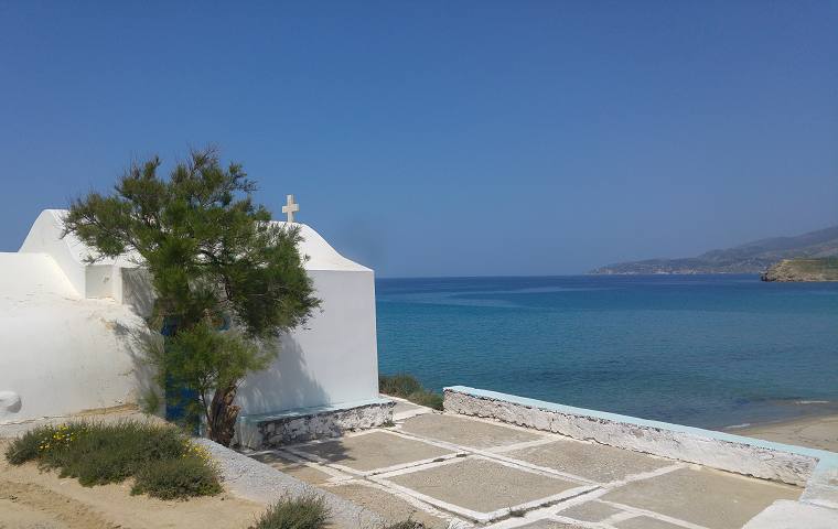 Agios Georgios Chapel in Amitis Bay